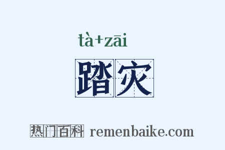 踏灾是什么意思的图片